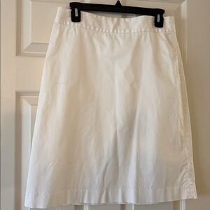 Banana Republic White A-Line Skirt